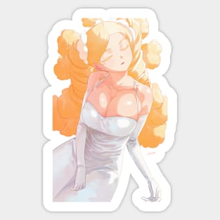 White Dress Mofuko Sticker